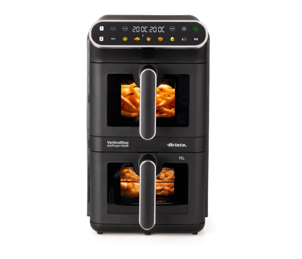 Ariete Air Fryer Vertical Duo Window & Grill 464000 2x5,5L - 1616372 - zdjęcie